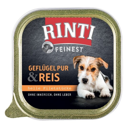 RINTI Megapakke  Feinest 44 x 150 g - Fjærkre Pur & Ris