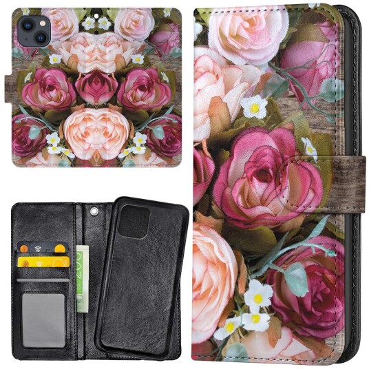 Lommebok Deksel Blomster for iPhone 13 Lommebok Deksel Blomster for iPhone 13