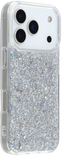 EIDERWOOD iPhone 17 Pro Glitter Deksel - Sølv