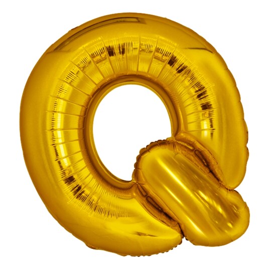Amscan International Bokstavballong Gull Metallic - Bokstaven Q