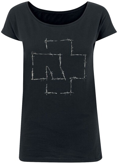 Rammstein T-skjorte Stacheldraht S til XL Damer svart