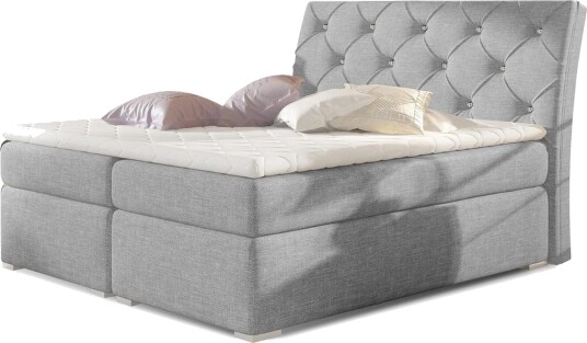 Box Spring Eltap Balvin 140x200 cm Sawana 21 Grå