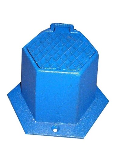 Jemi Cover stopvalve 78x75 mm hexagon cast iron Jemi Cover stopvalve 78x75 mm hexagon cast iron