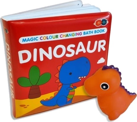 Magic Colour Changing Bath Book Dinosaur