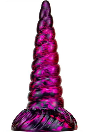 Metallic Dildo Unix Purple/Black 19,5 cm