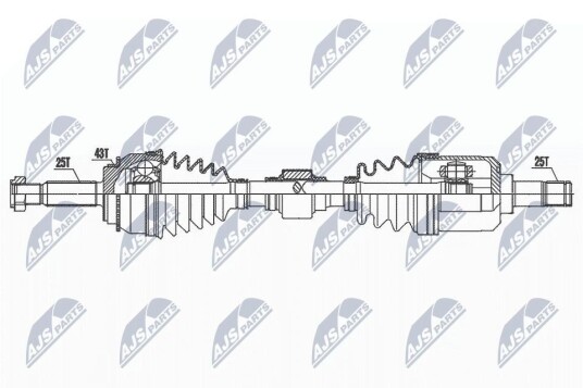 Nty Drivaksel NTY NPW MS 049 Nty Drivaksel NTY NPW MS 049