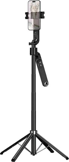 Hoco Selfie-Stick Stativ Med Trådløs Fjernkontroll, 360° Roterbar Og Ansiktssporing K32 Sort Hoco Selfie-Stick Stativ Med Trådløs Fjernkontroll, 360° Roterbar Og Ansiktssporing K32 Sort