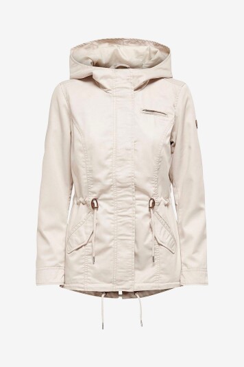 Only Jakke onlLorca Canvas Parka CC Otw Grå Only Jakke onlLorca Canvas Parka CC Otw Grå