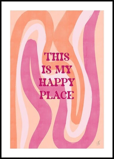 Peach"Pink Explosion No. 4 Plakat Plakat / 100x150cm