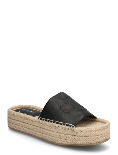 Calvin Klein Flatf Espa Mule Lth Mg Black 40