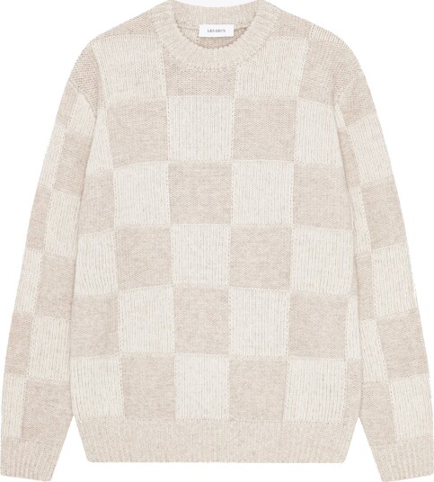 Les Deux Check Knit Beige L