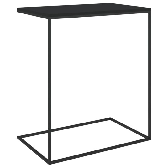 vidaXL Sidebord svart 55x35x66 cm konstruert tre