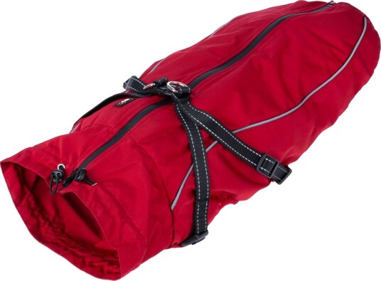 Tiaki Hundefrakk Med Sele Arkon Rød Ca. 55 cm Rygglengde Tiaki Hundefrakk Med Sele Arkon Rød Ca. 55 cm Rygglengde
