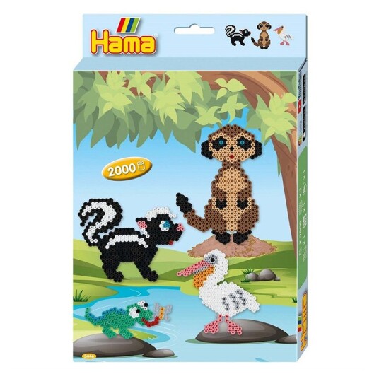 Hama Ironing Beads Set - Animals 2000pcs.