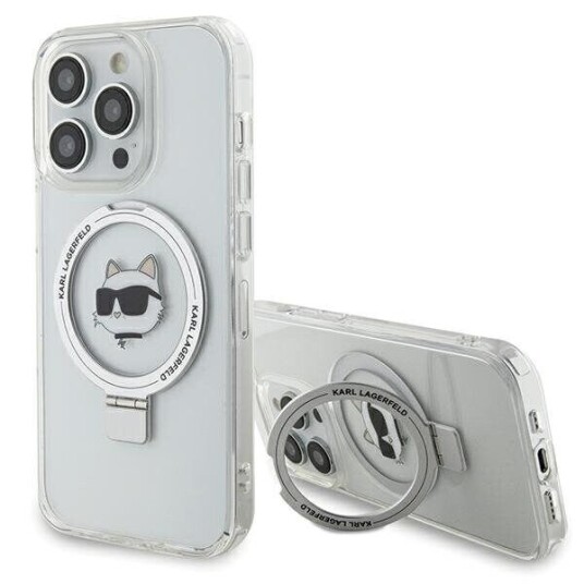 Karl Lagerfeld Hardcase iPhone 15 Pro Max 6,7" Choupette Head med MagSafe - Hvit