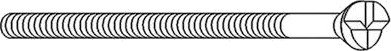 Assa 464587100011 Enveisskrue Blankkrom Lengde: 70 mm