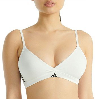 Adidas BH Sport Active 3 Stripes Triangle Bralette Hvit bomull X Large Dame
