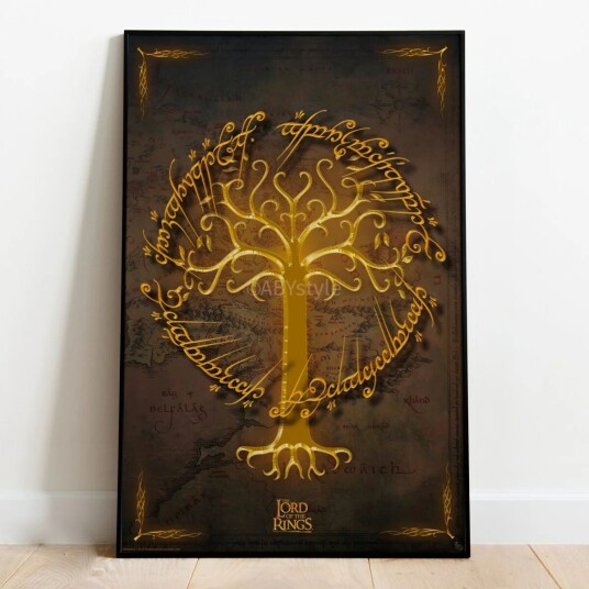 Ringenes Herre Plakat White Tree Premium Folie - 91,5 x 61 cm