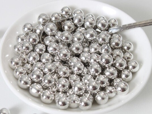 Funcakes Sugarpearls 8mm Metallic Silver 80g Funcakes Sugarpearls 8mm Metallic Silver 80g