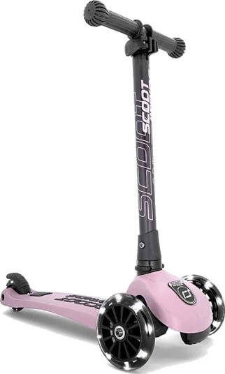 Scoot & Ride Sparkesykkel Highwaykick 3 m. LED Rose