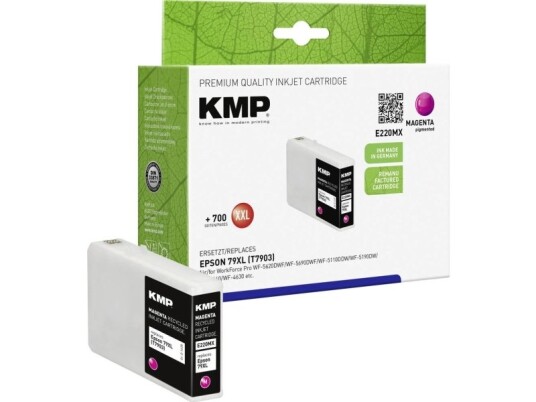 Kmp E220mx Fiolblå Pigmentbasert Blekk 20 Ml 2700 Sider