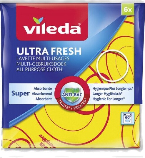 Vileda Ultra Fresh Mikrofiberklut - 6 pk Vileda Ultra Fresh Mikrofiberklut - 6 pk