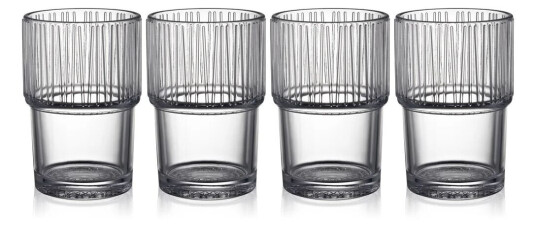 Bitz Kusintha caféglass 38 cl 4-stk. Clear