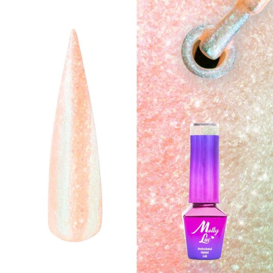 Mollylac Gelelakk Mermaid Whispers Nr596 5g UV gel/LED Mollylac Gelelakk Mermaid Whispers Nr596 5g UV gel/LED