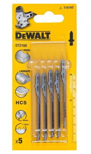 Dewalt DT2168 Stikksagblad 5-pakning Dewalt DT2168 Stikksagblad 5-pakning