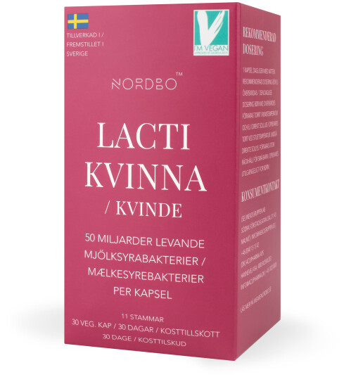Nordbo Lacti Kvinne 30 Kapslar Nordbo Lacti Kvinne 30 Kapslar
