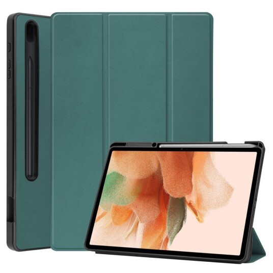 INCOVER Samsung Galaxy Tab S7 FE Tri-fold Flip Deksel med Tri-Fold - Grønn INCOVER Samsung Galaxy Tab S7 FE Tri-fold Flip Deksel med Tri-Fold - Grønn