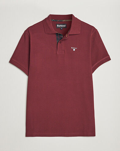 Barbour Lifestyle Tartan Pique Polo Ruby Barbour Lifestyle Tartan Pique Polo Ruby