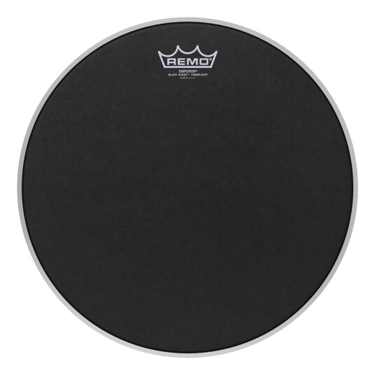 Remo Es-0814-Mp- Emperor Svart Suede Crimplock Tenor Drumhead, 14"