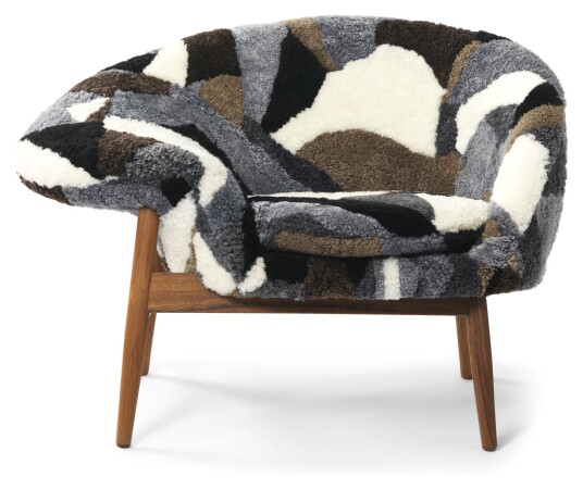 Warm Nordic FRIED EGG Loungestol (v), Pathwork skinn Unoliving Warm Nordic FRIED EGG Loungestol (v), Pathwork skinn Unoliving