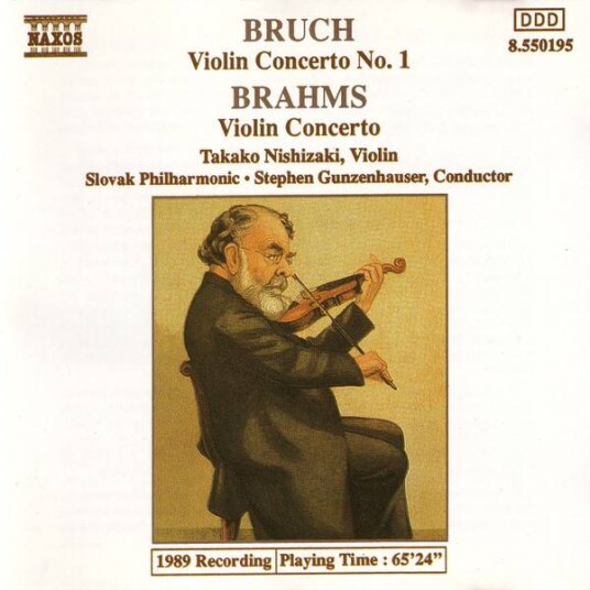 Brahms, Bruch Takako Nishizaki, Slovak Philharmonic Orchestra, Stephen Gunzenhauser Violin Concerto No. 1 Violin Concerto Brahms, Bruch Takako Nishizaki, Slovak Philharmonic Orchestra, Stephen Gunzenhauser Violin Concerto No. 1 Violin Concerto