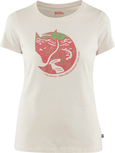 Fj�llr�ven Women's Arctic Fox Print T-shirt Hvit XL Woman