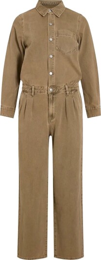 ROUGE EDIT Roujolie Ls Denim Jumpsuit Brown 34 ROUGE EDIT Roujolie Ls Denim Jumpsuit Brown 34