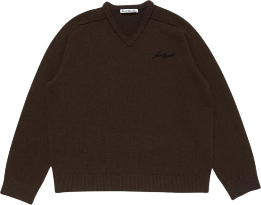 Acne Studios Herre Strikkevarer Brun L,