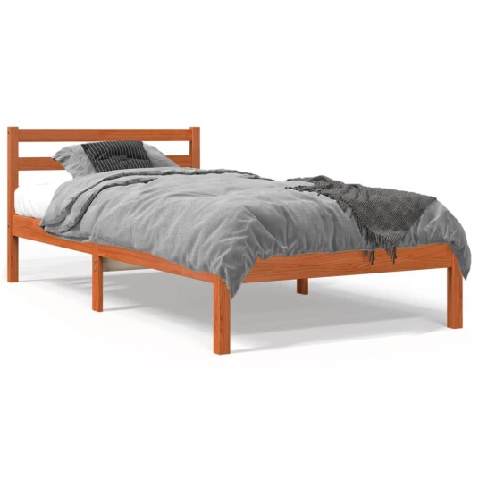 vidaXL Dagseng voksbrun 75x190 cm heltre furu 8721012361614
