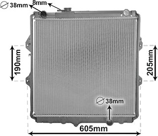 VAN WEZEL 53002371 Radiator motorkjøling VAN WEZEL 53002371 Radiator motorkjøling