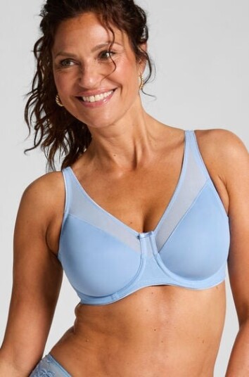 Hunkemöller Uvattert bh med bøyle minimisering Nina Blå