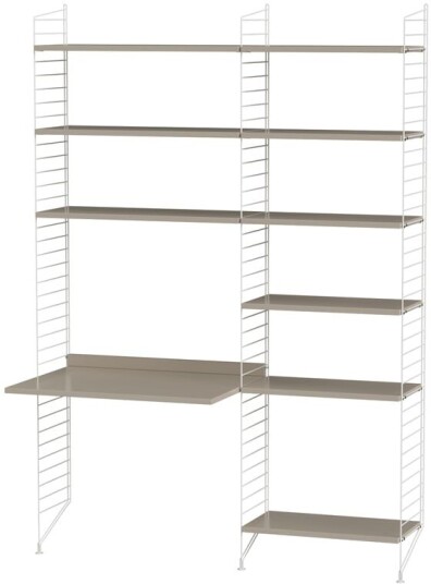 String kontor beige & hvit Kombinasjon B