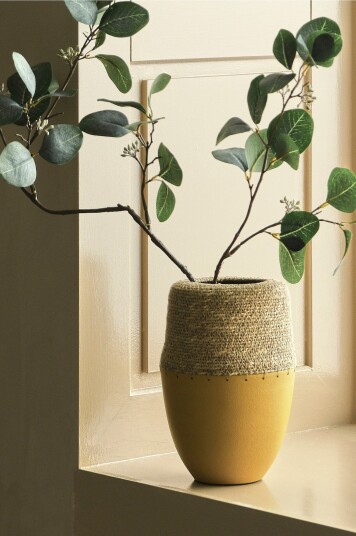 Ellos Home Vase Juliette høyde 24 cm Gul