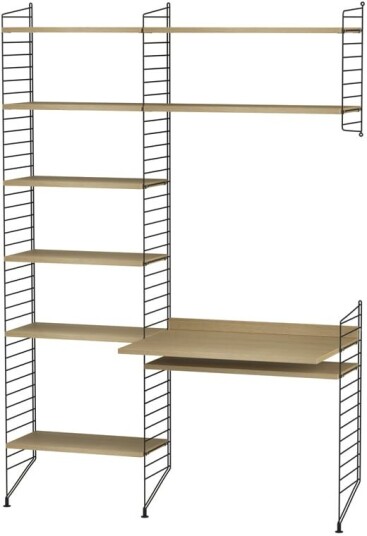 String kontor eik & sort Kombinasjon G