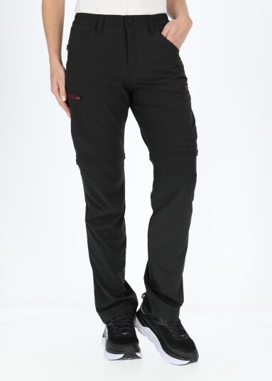 Swedemount Glittertind Zip-Off Pants W Black/Burgundy 42 Bukser
