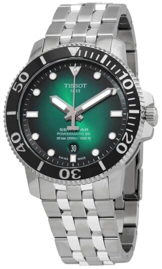 Tissot Herreklokke T120.407.11.091.01 Seastar Grønn/Stål Ø43 mm