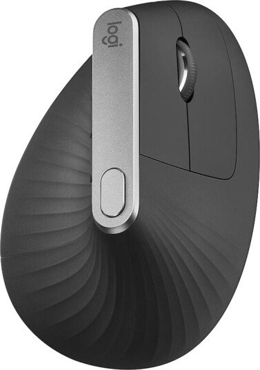 Logitech MX Vertical Ergonomisk Trådløs Mus - Optisk - 4000 DPI - Svart