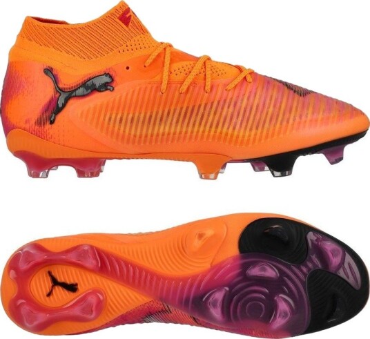 PUMA Future 8 Ultimate Fg Hot Pursuit - Varmebrann/PUMA Svart/ravish Kvinner - Gress (Fg), størrelse 38½