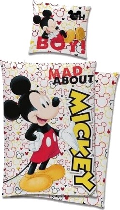 Mickey Mouse Sengetøj 140 X 200 Cm 100 Procent Bomuld