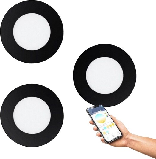 Eglo Connect Z Fueva Z Indbygningsspot I Sort 3 Stk